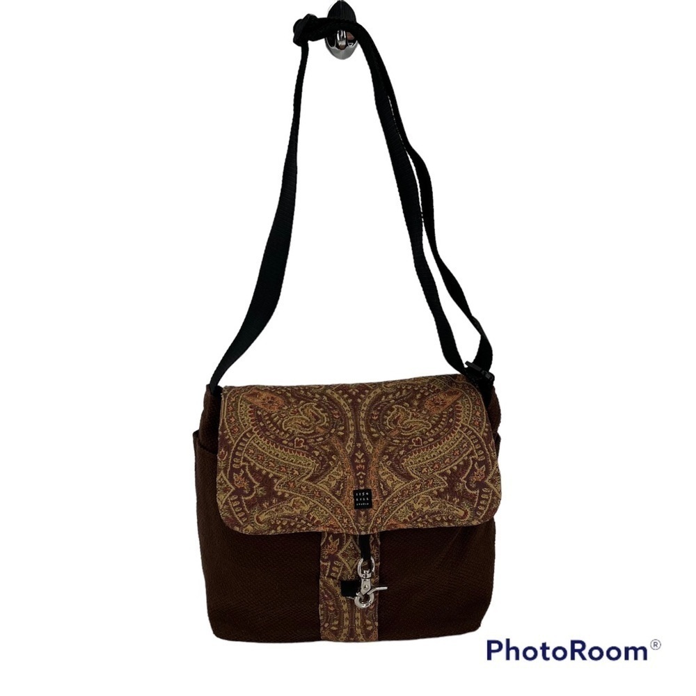 Lisa Lill Brown Paisley Large Bag